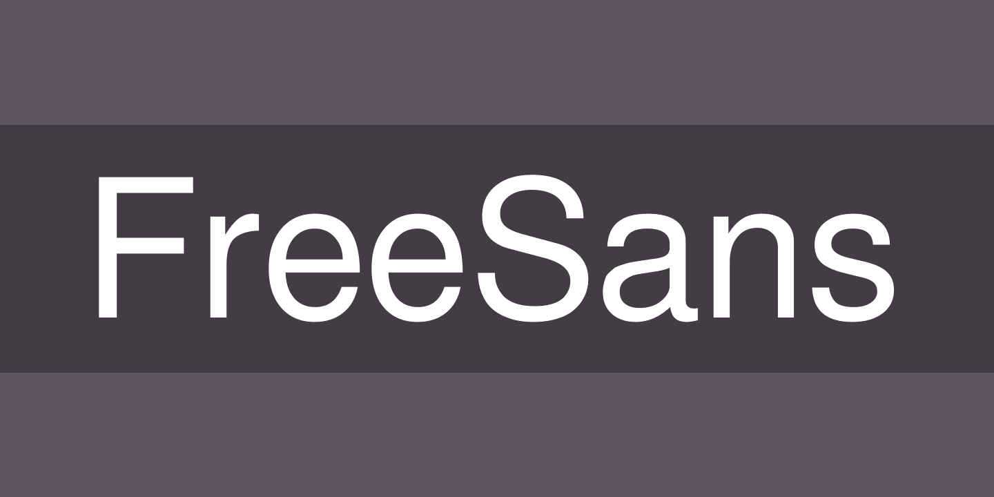 Beispiel einer GNU Free Font Sans Bold-Schriftart